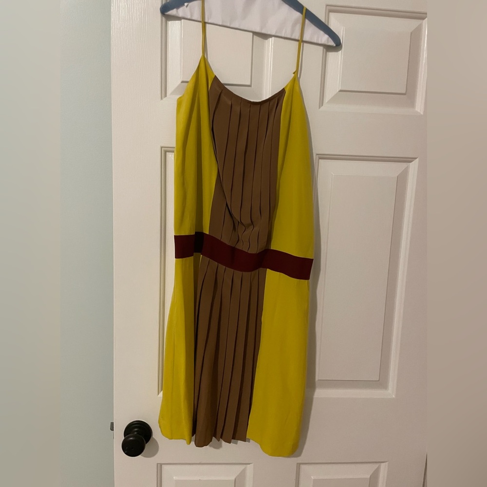 Spaghetti strap multi color dress